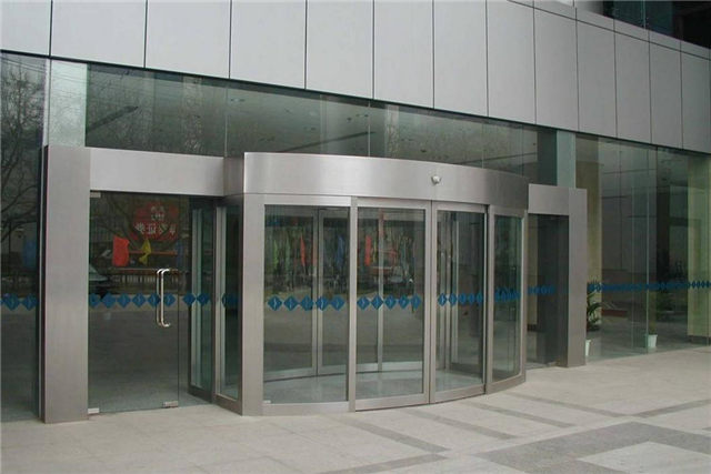 江北办公大楼弧形门